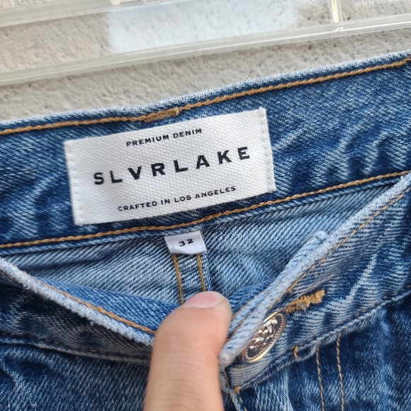 SLVRLAKE | Frankie High Rise Crop Flare Jeans in Better Days NEW Size 32 - Picture 5 of 11